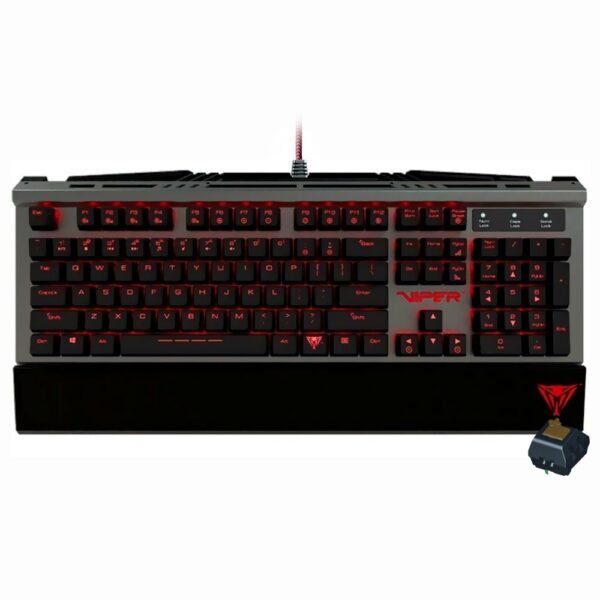 Teclado Gamer Mecanico Patriot Viper V730 USB / LED / Brown / Ingles - Preto (PV730MBULGM)