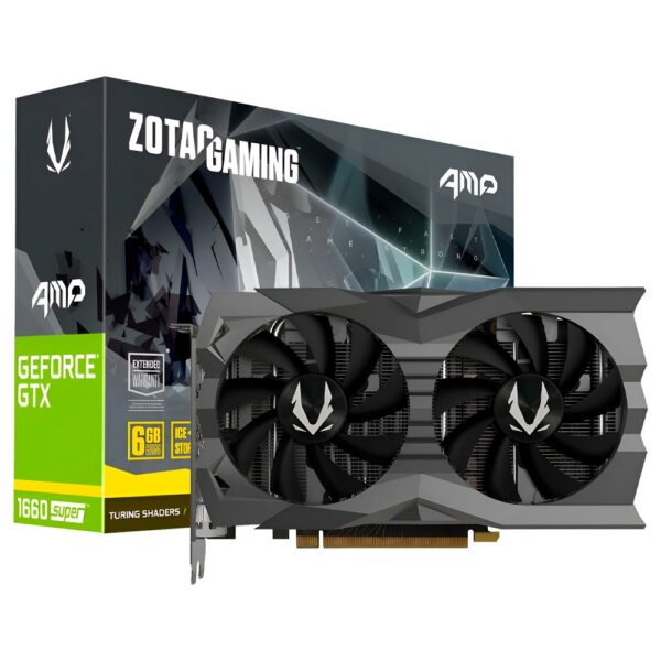 Placa de Video Zotac Gaming 6GB GeForce GTX1660 Super AMP GDDR6 - ZT-T16620D-10M