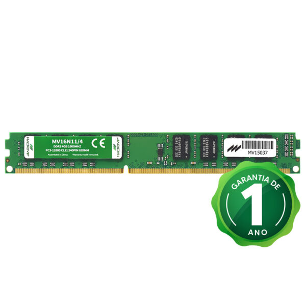 Memoria RAM Macrovip DDR3 4GB 1600MHz - MV16N11/4