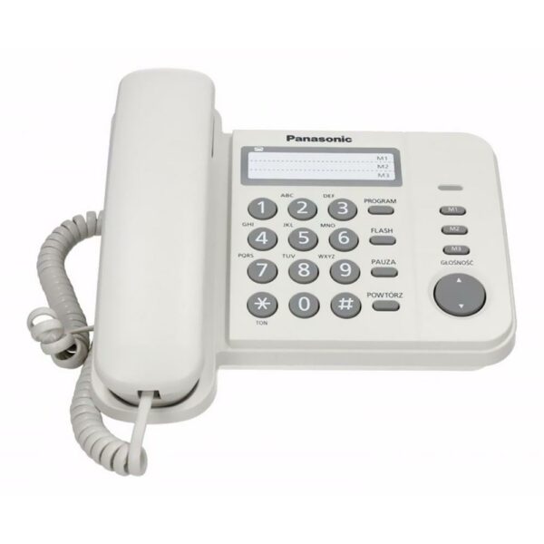 Telefone Panasonic KX-TS520LX Com Fio - Branco