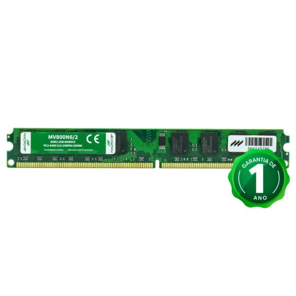 Memoria RAM Macrovip DDR2 2GB 800MHz - MV800N6/2