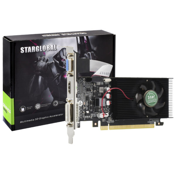 Placa de Video Star Nvidia 2GB GeForce GT610 DDR3 - LOW PROFILE GT610-GRAPHIC