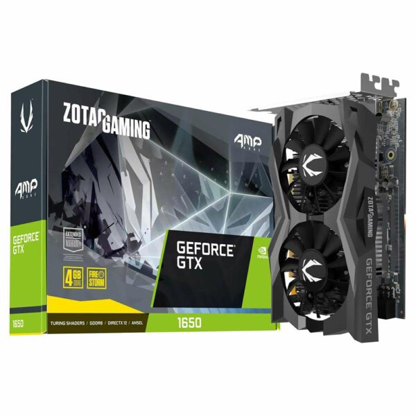 Placa de Video Zotac Gaming 4GB GeForce GTX1650 AMP GDDR6 - ZT-T16520J-10L