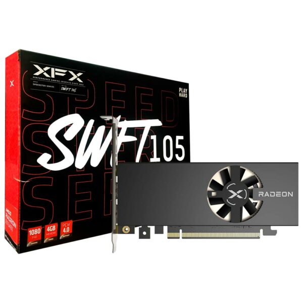 Placa de Video XFX Speedster SWFT105 4GB Radeon RX6400 GDDR6 - RX-64XL4SFG2