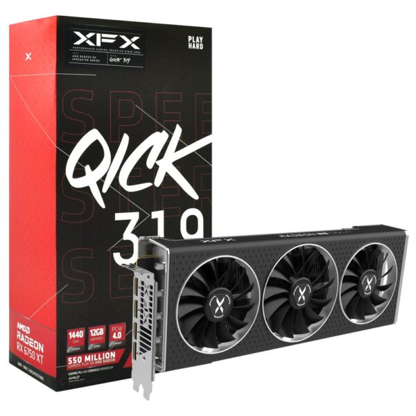 Placa de Video XFX XT Speedster QICK319 12GB Radeon RX6750 XT GDDR6 - RX-675XYJFDP