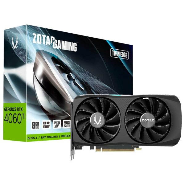 Placa de Video Zotac Gaming Twin Edge 8GB GeForce RTX4060TI GDDR6 - ZT-D40610E-10M