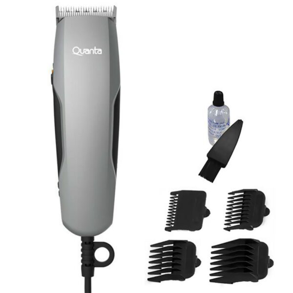 Maquina de Cortar Cabelo Quanta QTCE50 Bivolt - Cinza / Preto