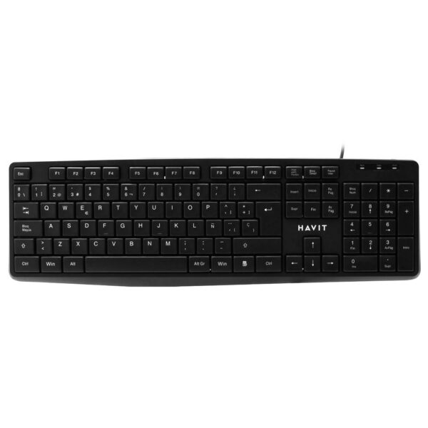 Teclado Havit HV-KB2006 USB / Espanhol / Portugues - Preto
