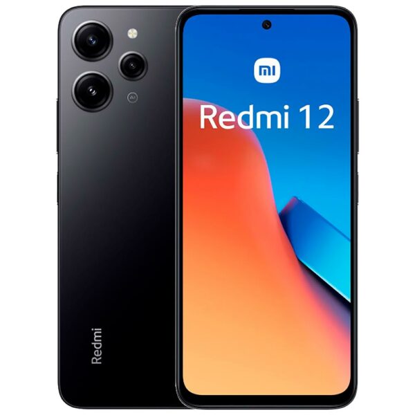 Celular Xiaomi Redmi 12 8GB de RAM / 128GB / Tela 6.79" / Dual Sim LTE - Midnight Preto (Global)
