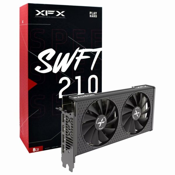 Placa de Video XFX Speedster SWIFT210 8GB Radeon RX7600 GDDR6 - RX-76PSWFTFY