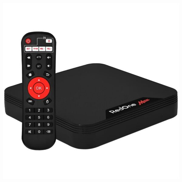 Receptor Iptv Red Play Red One Max 2GB de RAM / 8GB / FHD / 4K - Preto