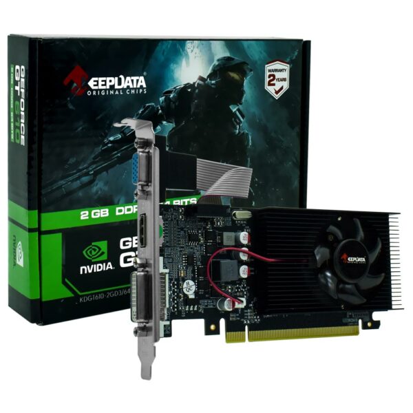 Placa de Video Keepdata 2GB GeForce GT610 DDR3 - LOW PROFILE KDGT610-2GD3/64B