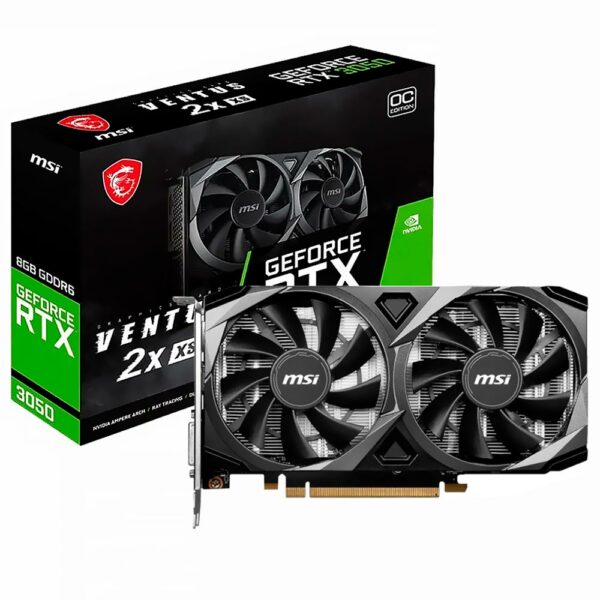 Placa de Video MSI Ventus 2X XS OC 8GB GeForce RTX3050 GDDR6 - 912-V809-4266