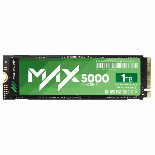 SSD Macrovip M.2 1TB MAX5000 NVMe - MVDMAX5/1TB