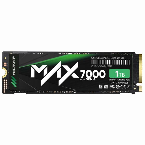 SSD Macrovip M.2 1TB MAX7000 NVMe - MVDMAX7/1TB