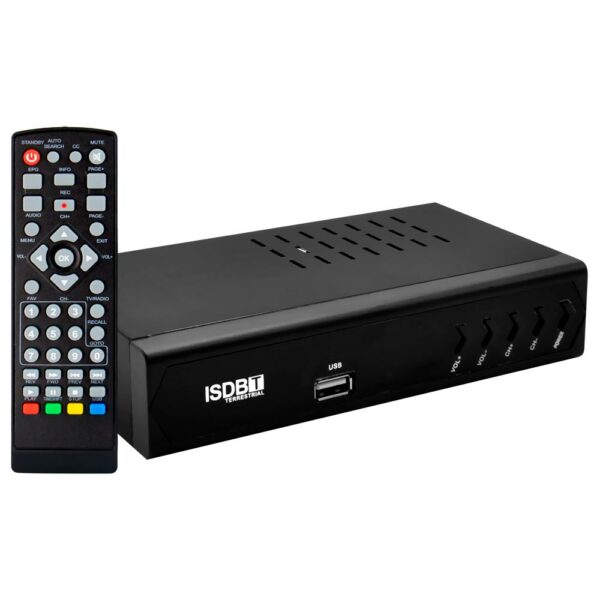 Conversor Digital Set Top Box ISDB-T / FHD - Preto