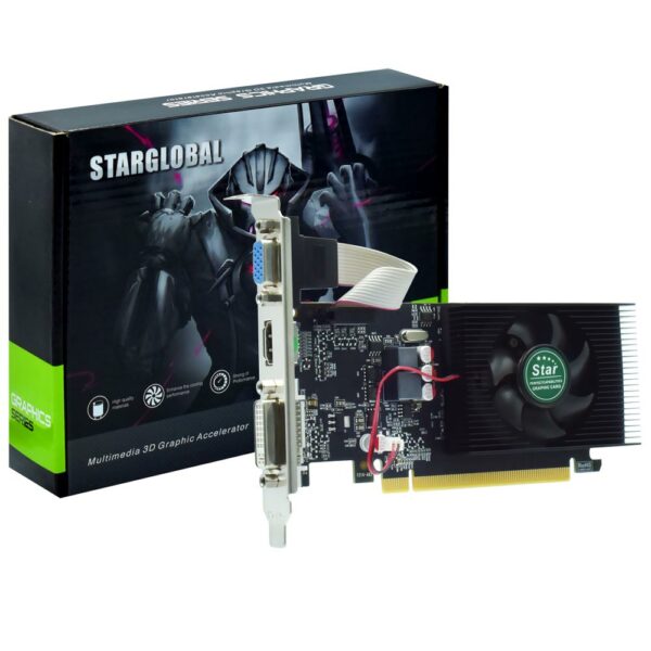 Placa de Video Star Nvidia 1GB GeForce GT220 DDR3 - LOW PROFILE GT220-GRAPHIC