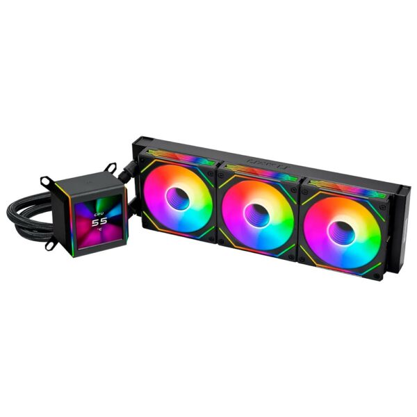 Water Cooler Para Processador Lian Li GA2ALCD36INB GA II LCD SL-INF 360 RGB 360MM - Preto