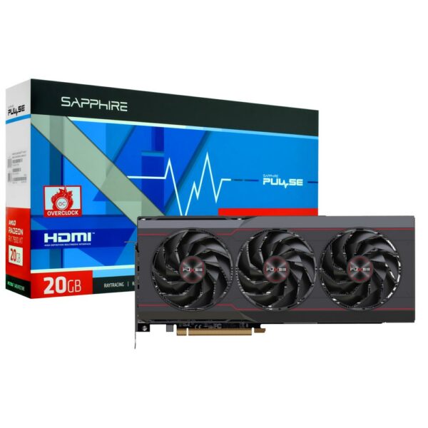 Placa de Video Sapphire Gaming Pulse OC 20GB Radeon RX7900 XT GDDR6 - 11323-02-20G