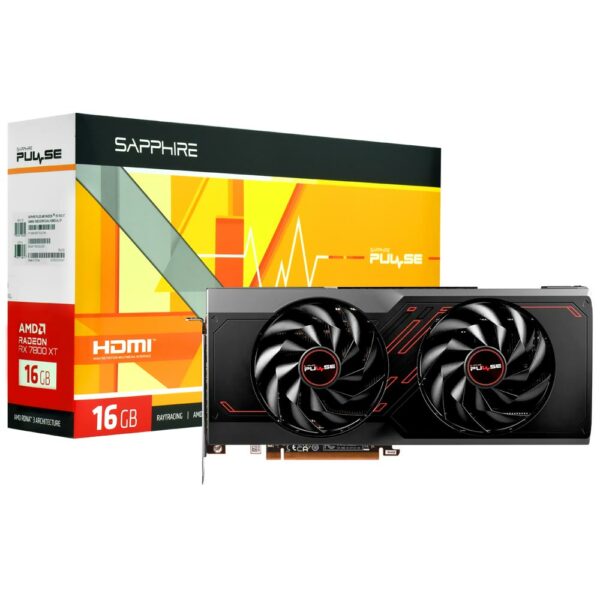 Placa de Video Sapphire Gaming Pulse 16GB Radeon RX7800 XT GDDR6 - 11330-02-20G