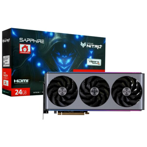 Placa de Video Sapphire Gaming Nitro+ OC VAPOR-X 24GB Radeon RX7900 XTX GDDR6 - 11322-01-40G