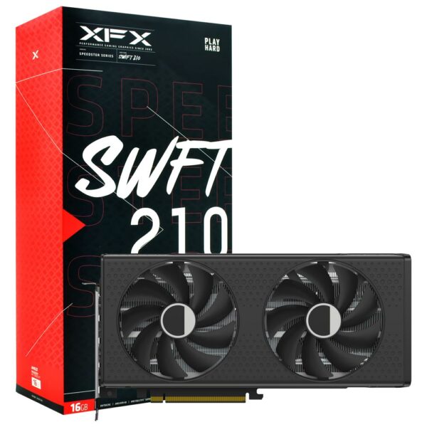 Placa de Video XFX Speedster SWIFT210 16GB Radeon RX7600 XT GDDR6 - RX-76TSWFTFP