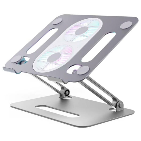 Suporte de Notebook com Cooler Walkers Laptop Stand - Prata