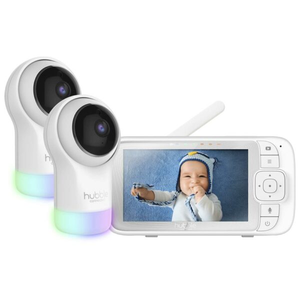 Baba Eletronica Hubble Connected Nursery Pal Glow+ Twin - Branco