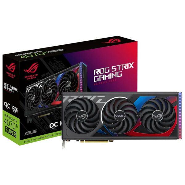 Placa de Video ASUS ROG STRIX Gaming OC 16GB GeForce RTX4070TI SUPER GDDR6X - ROG-STRIX-RTX4070TIS-016G-GAMING