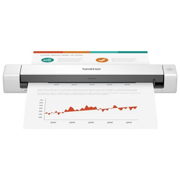 Scanner Portatil Brother DS-640 Compact USB Color - Branco