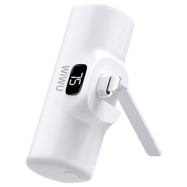 Carregador Portatil Wiwu Capsule WI-P017-L 5000MAH Lightning - Branco