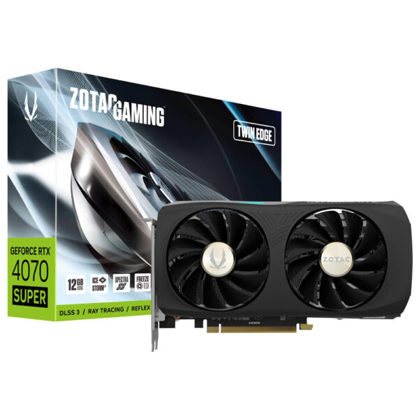 Placa de Video Zotac Gaming Twin Edge 12GB GeForce RTX4070 SUPER GDDR6X - ZT-D40720E-10M