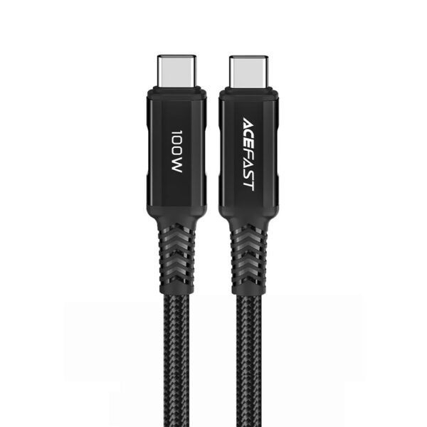 Cabo Acefast C4-03 USB-C Macho A USB-C Macho 2M - Preto