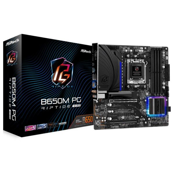 Placa Mae ASRock B650M PG Riptide Wi-Fi Socket AM5 / DDR5