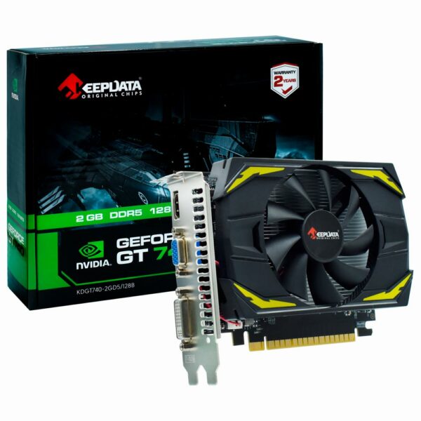 Placa de Video Keepdata 2GB GeForce GT740 GDDR5 - KDGT740-2GD5/128B