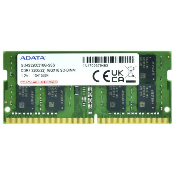 Memoria RAM para Notebook ADATA Gold DDR4 16GB 3200MHz - GD4S3200316G-SSS