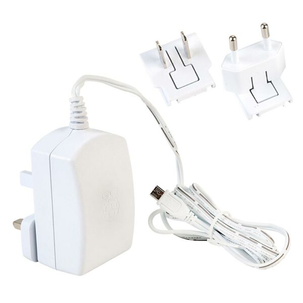 Fonte para Raspberry Micro USB Bivolt - Branco
