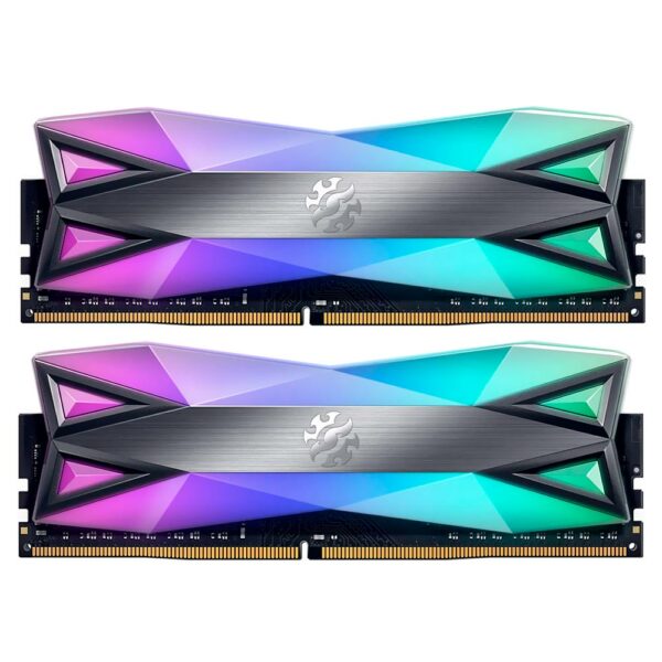 Memoria RAM ADATA XPG Spectrix D60G DDR4 32GB (2x16GB) 3200MHz RGB - Cinza (AX4U320016G16A-DT60)