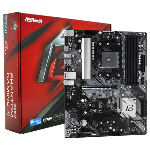 Placa Mae ASRock B550 Phantom Gaming 4 Socket AM4 / DDR4