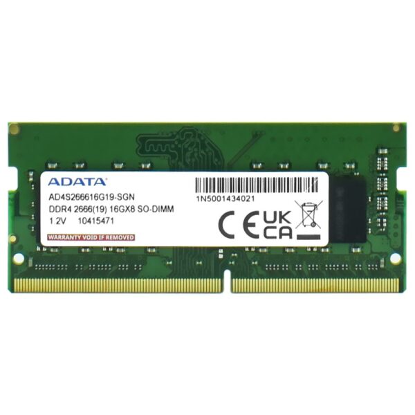 Memoria RAM para Notebook ADATA DDR4 16GB 2666MHz - AD4S266616G19-SGN