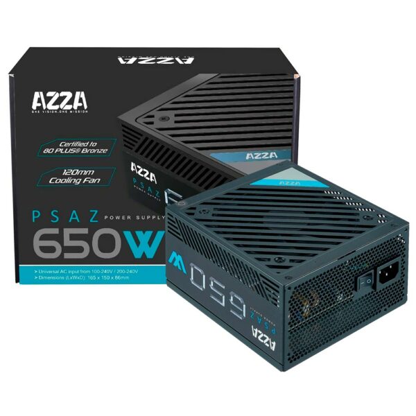 Fonte de Alimentacao AZZA PSAZ 650W ATX / Nao Modular / 80 Plus Bronze