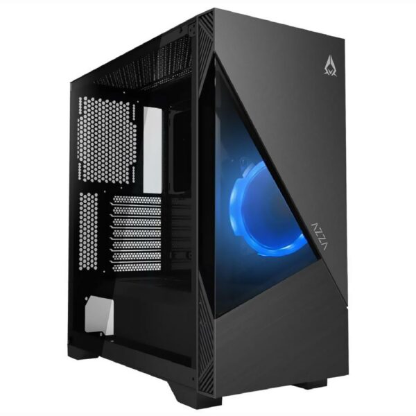 Gabinete Gamer AZZA Eclipse 440 CSAZ-440 Mid Tower / 1 Cooler / RGB - Preto