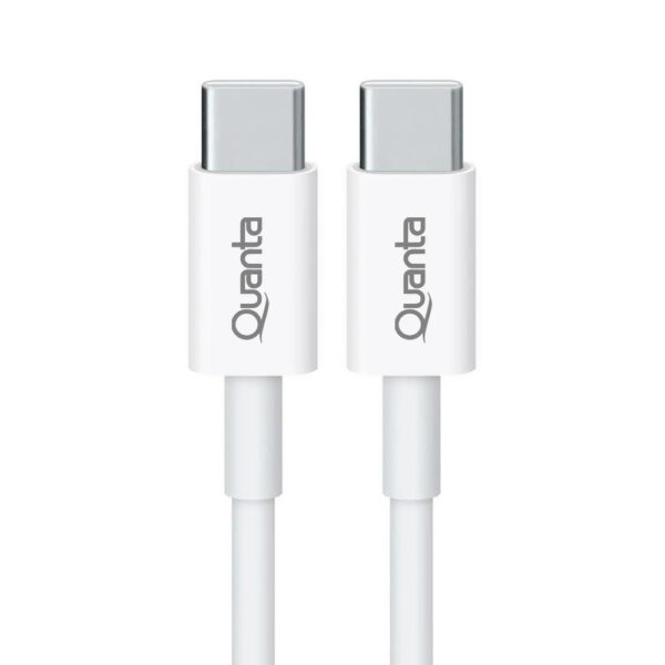 Cabo Quanta QTCTC70 USB-C A USB USB-C Macho 1M - Branco
