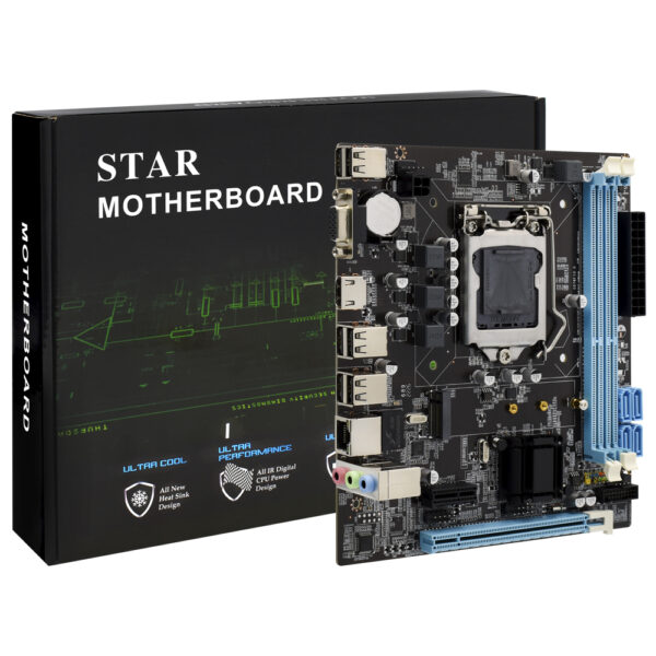 Placa Mae STAR H61 Socket LGA 1155 / VGA / DDR3