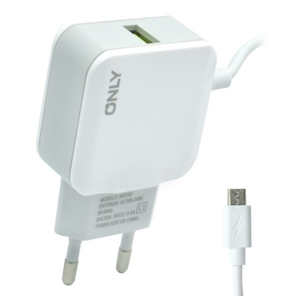 Carregador Tomada Only MOD02 USB 2.0 / Micro USB Macho - Branco