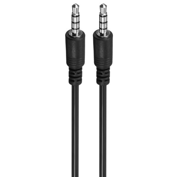 Cabo Auxiliar Audio Estereo Havit HV-CB67 / 1M / 3.5MM - Preto