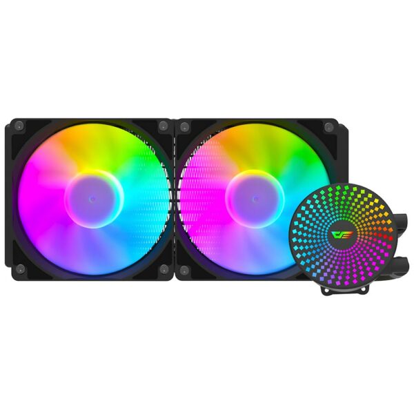 Water Cooler Para Processador darkFlash Radiant DC-240 240MM ARGB - Preto