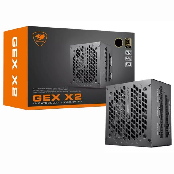 Fonte de Alimentacao Cougar GEX X2 1000W ATX / Modular / 80 Plus Gold
