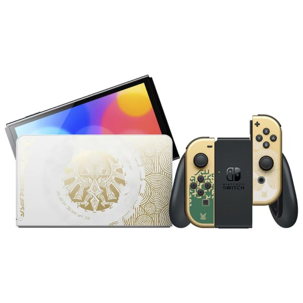 Console Nintendo Switch 64GB Oled The Legend Of Zelda - Branco / Dourado (HEG-S-KDAAA) (Japones)
