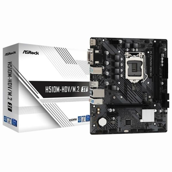 Placa Mae ASRock H510M-HDV/M.2 SE Socket LGA 1200 / DDR4